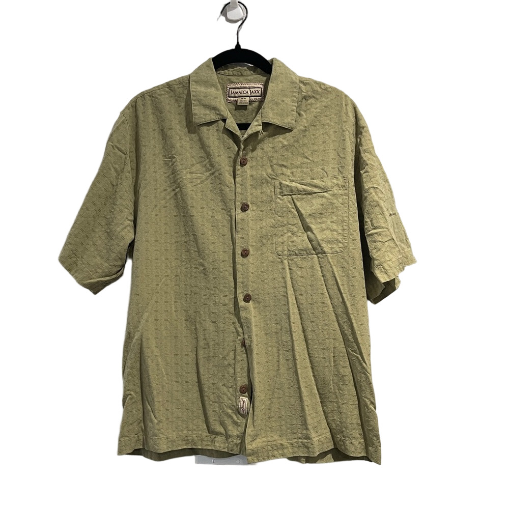 Jamaica Jaxx Olive Textured Shirt Medium